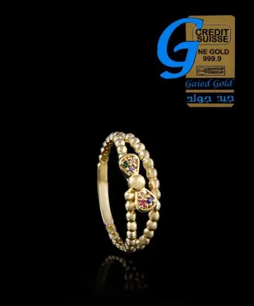 خاتم ذهب عيار 18 من جيد جولد Gaied Gold