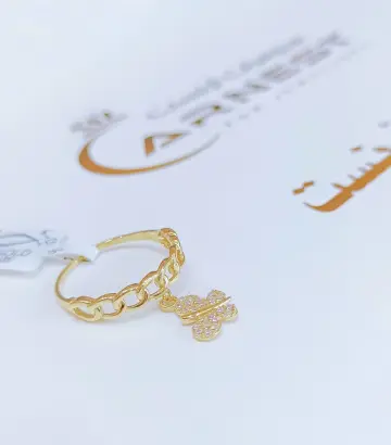 خاتم ذهب عيار 18 من كينج جولد King gold