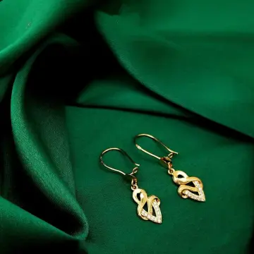 حلق ذهب عيار 21 من سليمة جولد Selema gold