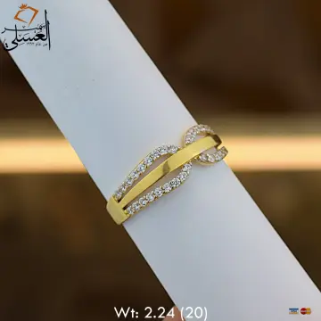 خاتم ذهب عيار 18 من كينج جولد King gold