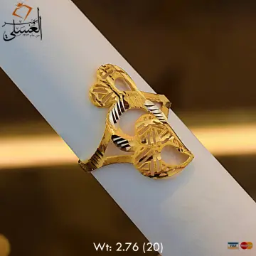 خاتم ذهب عيار 21