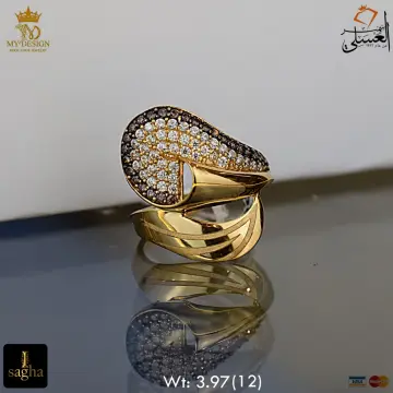 خاتم ذهب عيار 21 من اندريا وجورج Andrea&George