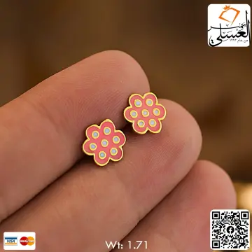 حلق ذهب عيار 18