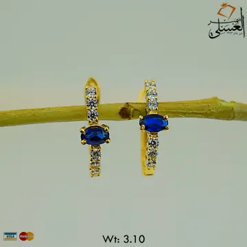 حلق ذهب عيار 18 من ايجيبت جولد Egypt gold