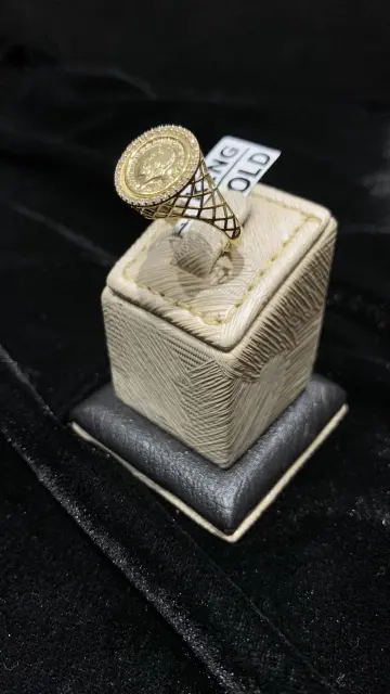 خاتم ذهب عيار 18 من كينج جولد King gold