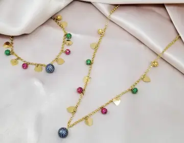 نصف طقم ذهب عيار 18 من سليمة جولد Selema gold