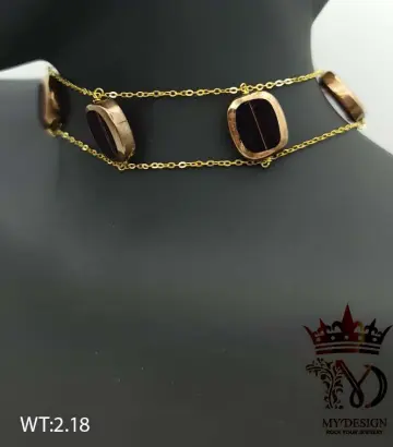 كوليه ذهب عيار 18 من My design
