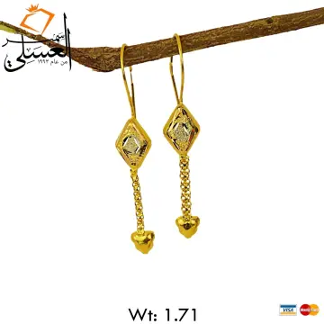حلق ذهب عيار 21
