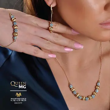 نصف طقم ذهب عيار 18 من ماستر جولد Master gold