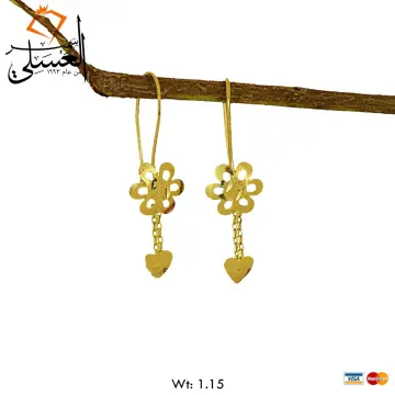حلق ذهب عيار 21