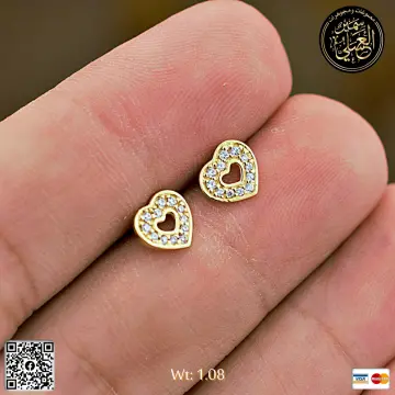 حلق ذهب عيار 18 من DJM